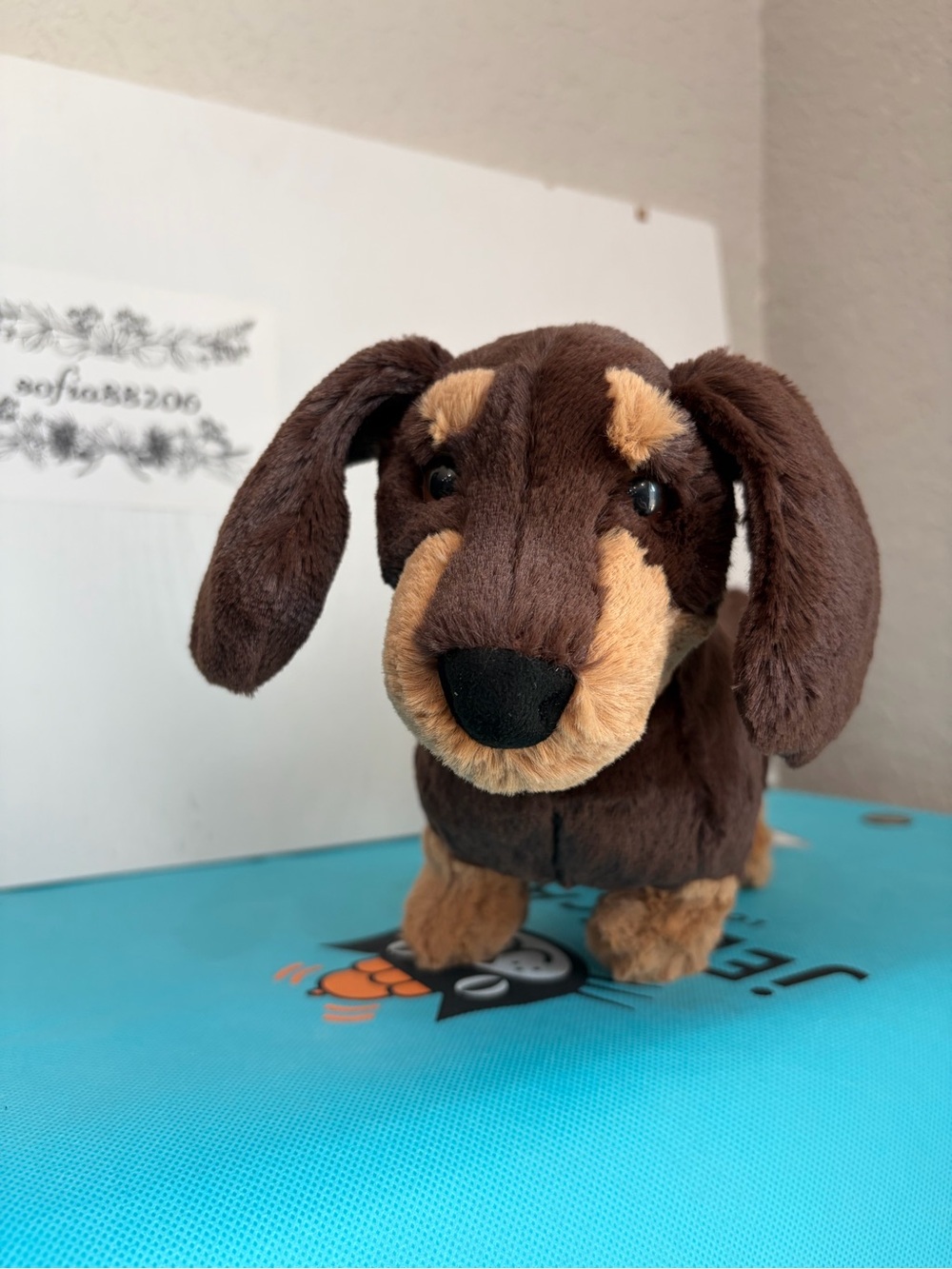 #56 AUTHENTIC Jellycat Otto Sausage Dog Medium- NWT-Dust Bag